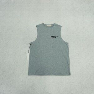 Fear of God Essentials Grey Sleeveless Lounge Tank Top